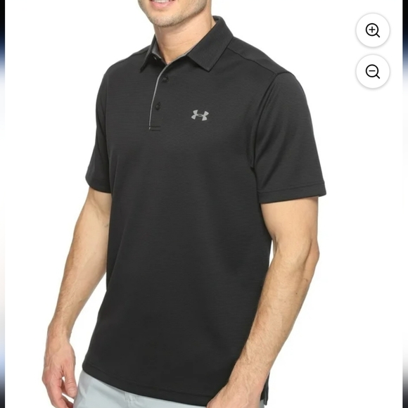 Under Armour Men's Tech Polo Shirt Black Classic 4XL - Picture 3 of 16
